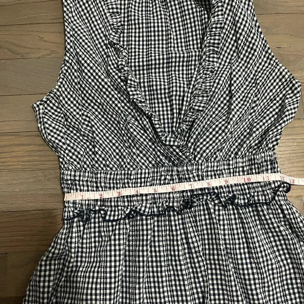 Hope & Harlow Navy White Gingham Dress. Size 2 - Picture 5 of 7